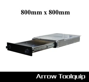 800 x 800 Aluminium Ute Tray Toolbox Under Tray Trundle Sliding Drawer - Picture 1 of 13