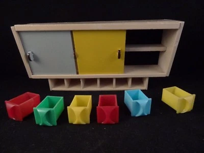 Ancien jouet meuble bois maison poupée mobilier cuisine miniature années 50/60 - Photo 1/4
