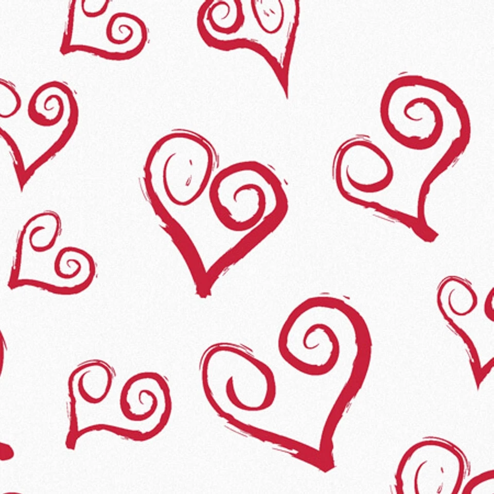 Curly Swirly Hearts Tissue Paper - 20in. X 30in. - 12 Sheets (p1046H) - Image 1 of 1