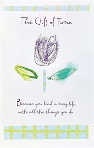 Inspirational ENCOURAGEMENT Card, The Gift of Time by American Greetings + ✉ - Picture 1 of 4