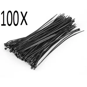 NEW 100X Black 4.8MM X 280mm Network Nylon Plastic Cable Wire Zip Tie Cord Strap - Picture 1 of 1