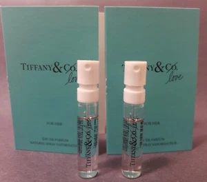 2x NEW TIFFANY & Co LOVE FOR HER EAU DE PARFUM EDP SAMPLE SPRAY .04oz, 1.2ml - Picture 1 of 1