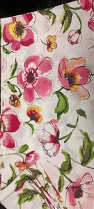 Beautiful Vibrant Floral Poppy Custom Made Table Cloth 60" X 90" Unused - Estate - Picture 1 of 4