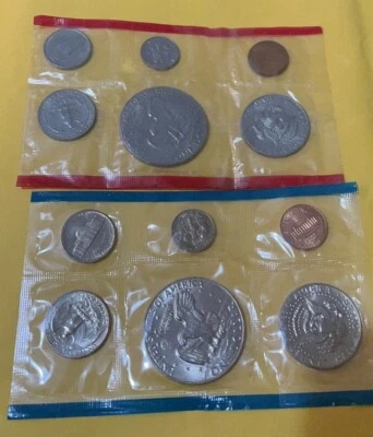 US 1977  Uncirculated Mint Coin Set 12 Coins - Image 1 of 4