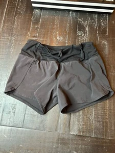 Lululemon Black Speed Up Shorts Athletic 3in Inseam Size 2 Stretchy - Picture 1 of 6