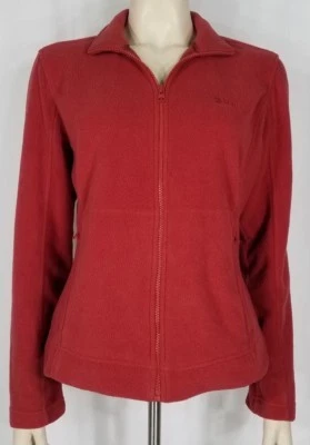 Jaqueta de lã leve feminina BMW vermelha clara com zíper bordado logotipo médio - Imagem 1 de 4