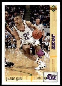 1991-92 Upper Deck Basketball Card Delaney Rudd Utah Jazz #197