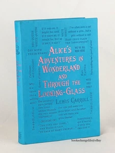 ALICE'S ADVENTURES IN WONDERLAND & LOOKING-GLASS Lewis Carroll Faux Leather NEW - Picture 1 of 7
