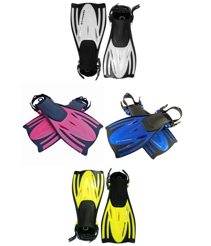SNORKELLING FINS Typhoon T-JET Adult Junior Scuba snorkel travel flippers  - Image 1 of 4