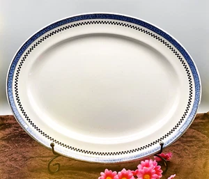 Vintage Big Losol Ware Pompadour Keeling & Co Burslem England Serving Meat Plate - Picture 1 of 5