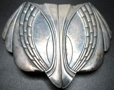 Silver Plate Art Deco Patent 121508 Buckle - Image 1 of 3