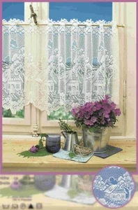 Neu Western Spitze Küchenvorhang Kette Strick Jacquard Baumhaus Kaffee Vorhang - Bild 1 von 1