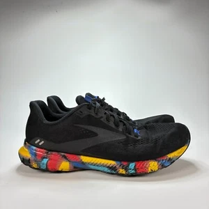 Brooks Launch 8 Victory Black Multicolor Athletic Running Shoes Sneaker Men's 10 - Imagen 1 de 9