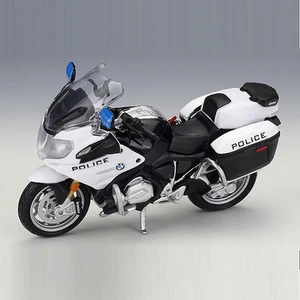 1/18 BMW R1200 RT Motorcycle Model US Police Diecast Boys Toys for Kids Gifts - Picture 1 of 5