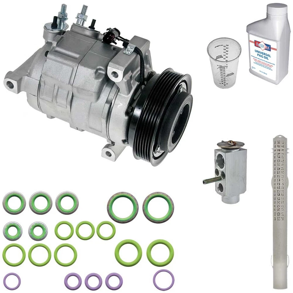 Compresor de aire acondicionado Omega para Dodge Durango 2012 2013 con kit de reparación de aire acondicionado TCP Foto 1 de 1