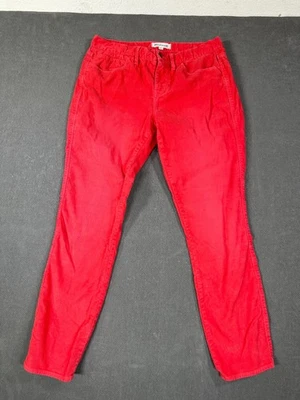 Pantalones Madewell para mujer talla 29 rosa/rojo pana pierna recta pantalones tiro bajo Foto 1 de 4