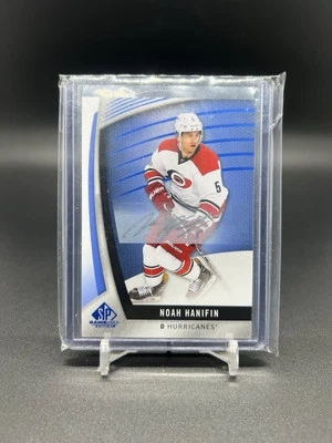 2017-18 SP Game Used Autographs Blue #57 Noah Hanifin E (Odds 1:10) - Image 1 of 2