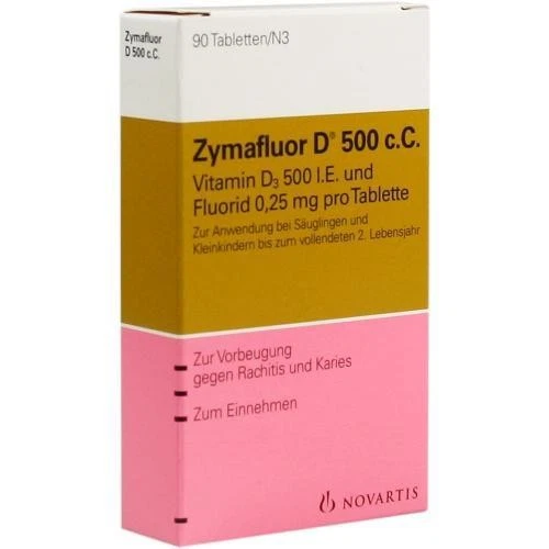 VIATRIS HEALTHCARE GMBH 3x ZYMAFLUOR D 500 C C Tabletten 90 ST PZN 14901