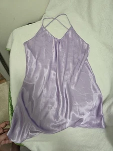Victoria's Secret Purple Chemise Slip Lingerie Dress Medium - Picture 1 of 6