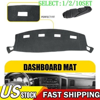 Cubierta de tablero gris para Dodge Ram 1500 2500 3500 2002-08 07 2006 1~10X Foto 1 de 4