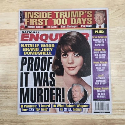 NATIONAL ENQUIRER Magazine January 6 2025 • Natalie Wood • Donald Trump • Drone Foto 1 de 2