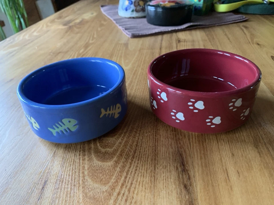 Katzennapf 2x Keramik - Wie Neu - Bild 1 von 1