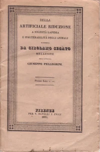 Segàto - Artificiale Riduzione Lapidea Mummificazione 1835 - Raro  - Picture 1 of 6
