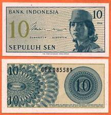 INDONESIA 1964 UNC 10 Sen Banknote Paper Money Bill P- 92