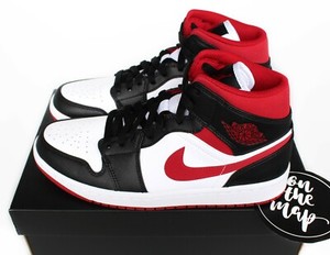 red and black jordans for women