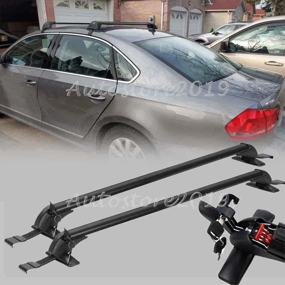 For VW Passat 2006-2022 Car Top Roof Rack Cross Bar Top Luggage Carrier w/Lock Foto 1 de 4