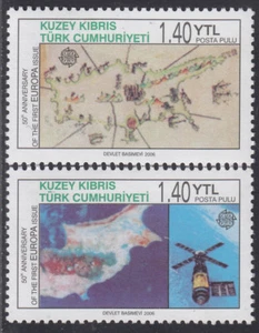 EUROPA by TURKEY-Cyprus MNH Sc 606-07 Mi 630-31A - Picture 1 of 1