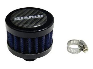 CARBON FIBER 9MM RACING MINI AIR OIL BREATHER FILTER FOR NISSAN INFINITI - BLUE - Picture 1 of 1