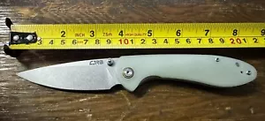 CJRB Small Feldspar Folder 3.2 In Blade Nature G-10 Handle NO BOX - Picture 1 of 7