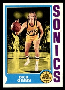 1974 Topps Basketball #106 Dick Gibbs NM *d12