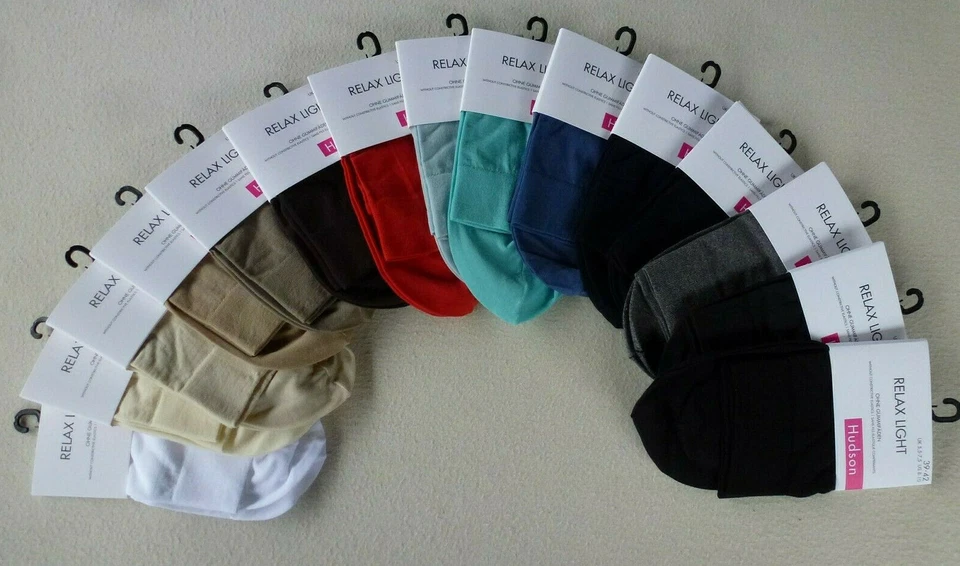 HUDSON Damen Socken RELAX LIGHT Komfortbund ohne Gummifäden 60% CO 35-38 39-42