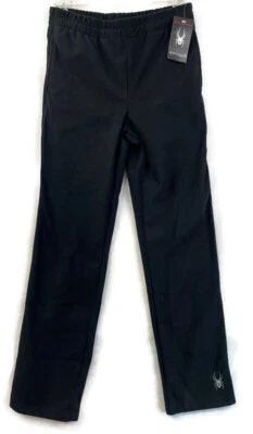 Pantalones de vellón Spyder Youth 18 20 Momentum negros confort activo nuevos con etiquetas Foto 1 de 4