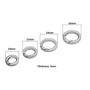 S925 Sterling Silver Round Spring Clasp Buckle DIY Necklace-Bracelet Accessories - Picture 1 of 14
