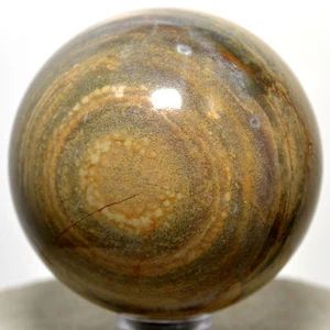 1.9" Silver Lace Agate / Jasper Crystal Sphere Polished Gemstone Mineral - China - Picture 1 of 4