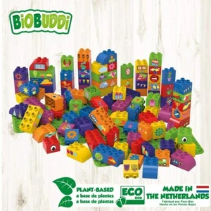 Juegos de bloques de construcción BiOBUDDi kit de construcción juguete educativo colores formas números letras - Imagen 1 de 21