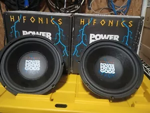 Raro De Colección Old School Hifonics 10" Subwoofer Par Coche Audio Estéreo Subwoofers Viii Vii X - Imagen 1 de 4