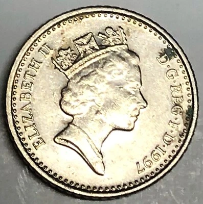 # C2197    GREAT BRITAIN     COIN,     FIVE PENCE   1997 - Image 1 of 2