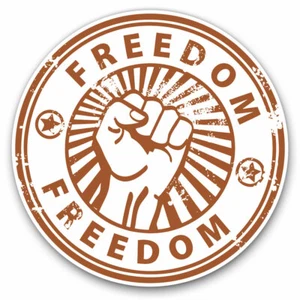 2 x naklejki winylowe 25cm - niesamowity symbol wolności freedom fajny prezent #7143 - Zdjęcie 1 z 9