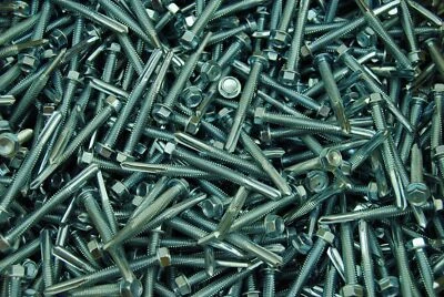 LEXAR INDUSTRIAL (300) TEK 5 Hex Washer Head 12-24 x 2 Self-Drilling HD Steel Screw IHW