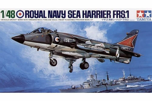 Royal Navy Hawker Siddeley Sea Harrier FSR.1 Fighter 1:48 Plastic Model Kit - Immagine 1 di 1