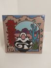 Vtg Christine Fitzgerald MAG MOR STUDIOS Tiles Coaster Trivet Southwest Art EUC