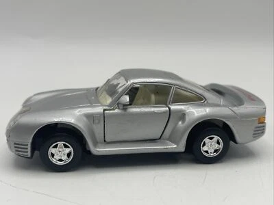 VTG MAJORETTE 2500 SERIES GRAND SPORT PORSCHE 959 SILVER DIECAST 1:34 - Image 1 of 4