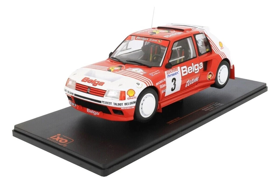 IXO 1/18 - PEUGEOT 205 T16 - RALLYE YPRES 1985 18RMC135