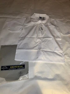 Size 10 Universal School Uniform S/S White Peter Pan Collar Button Top Shirt New - Picture 1 of 7