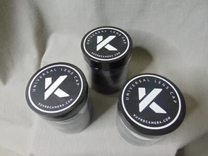 KUVRDCAMERA UNIVERSAL LENS CAP - Set of Three (3) - Picture 1 of 12