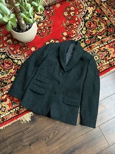 HARRIS TWEED | Vintage Blazer Jacket Coat Suit Scottish Wool Burleigh | Size S - Picture 1 of 9